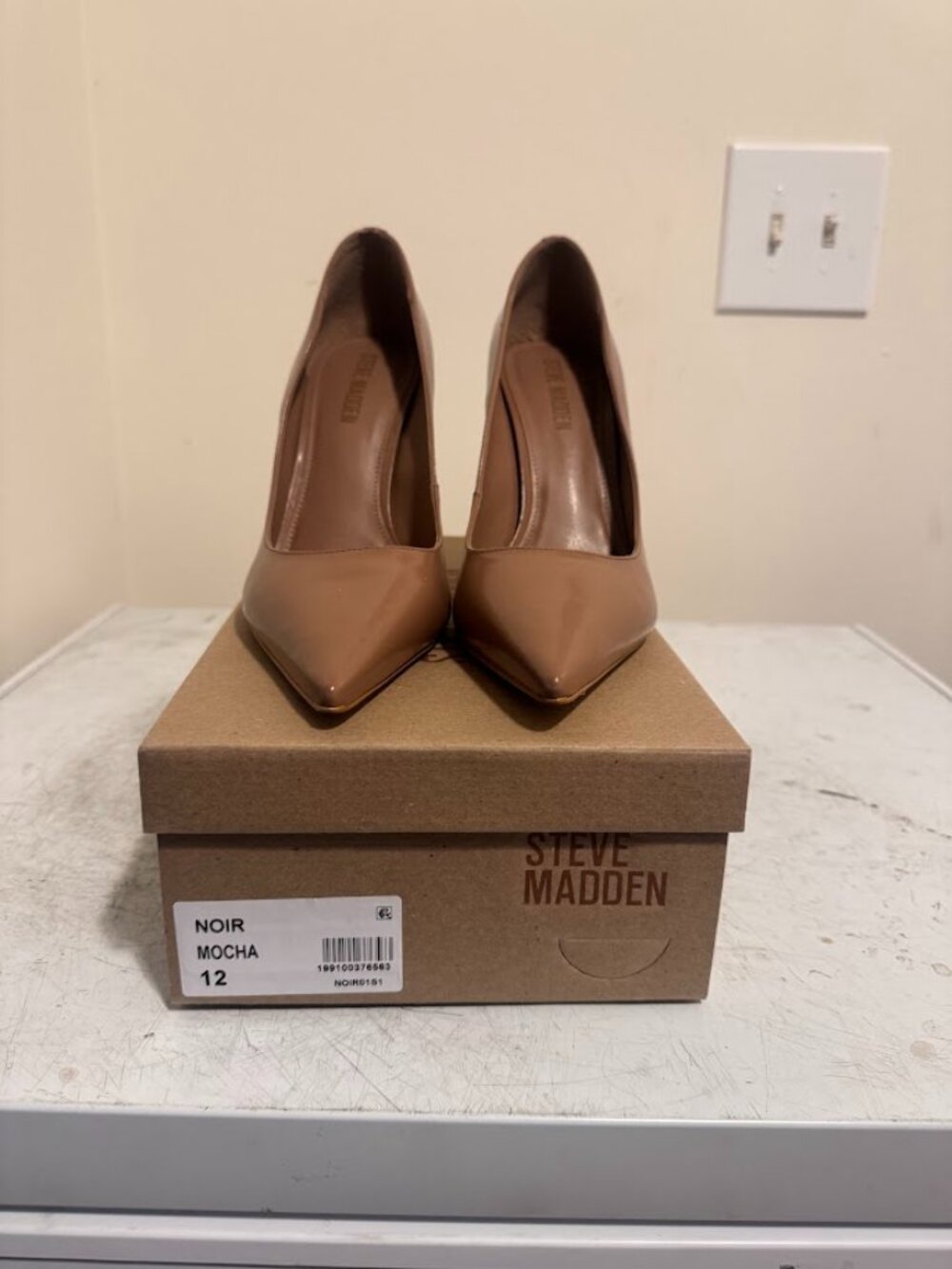 size 12 Steve Madden Noir Mocha heels